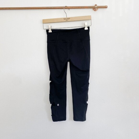 Champions C9 Cut-out Black Workout Leggings Size XS - Picture 2 of 2